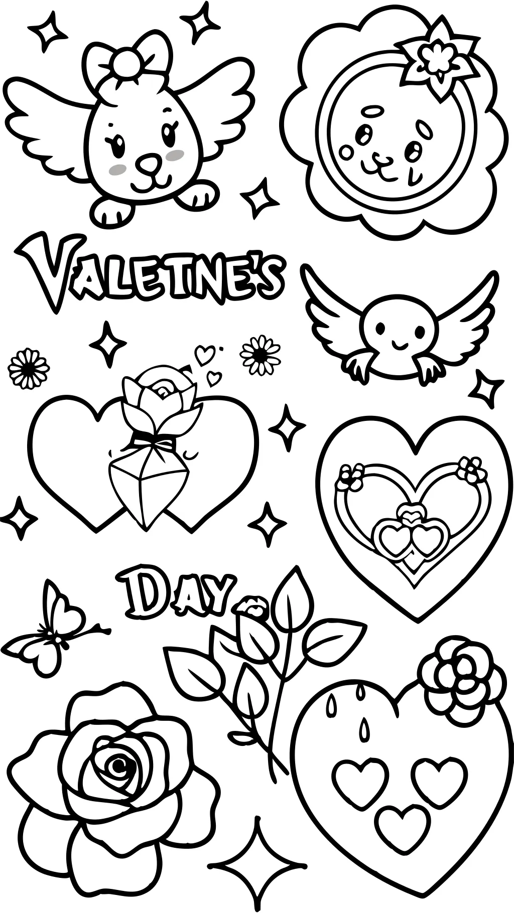 valentine printable coloring pages